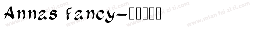 Annas Fancy字体转换